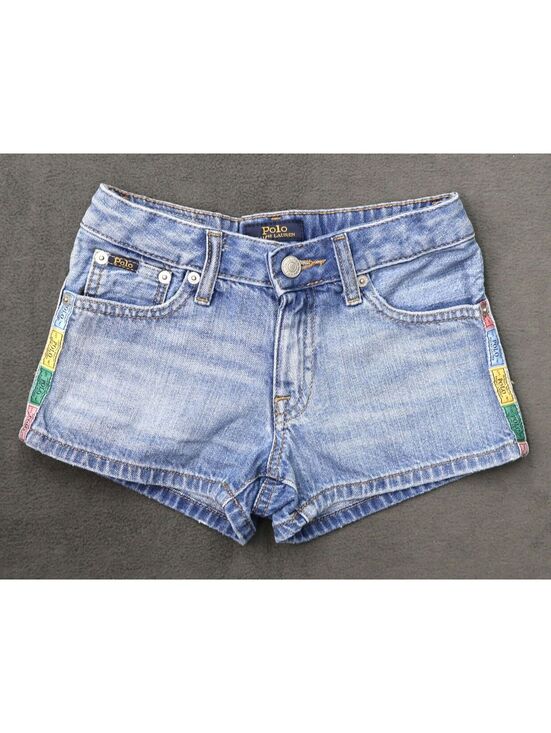 Ralph Lauren Other - Polo Ralph Lauren Girls Denim Shorts with Colorful Side Labels